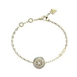 GUESS STYLISH GOLD-PLATED LA FLEUR BRACELET JUBB04549JWYG - LENGTH: 14.5 CM