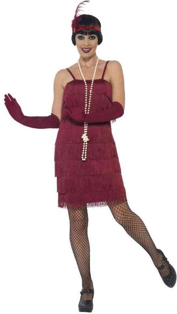 Smiffys Flapper Kostuum Rood - Maat L