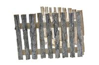 Nataluna Omheining natuurlijk hout 80 x 30 cm