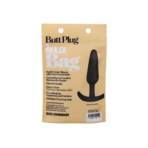 Doc Johnson Doc Johnson buttplug - 10 cm - zwart