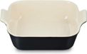 Le Creuset aardewerk rechthoekige ovenschaal 19cm 1.08L mat zwart