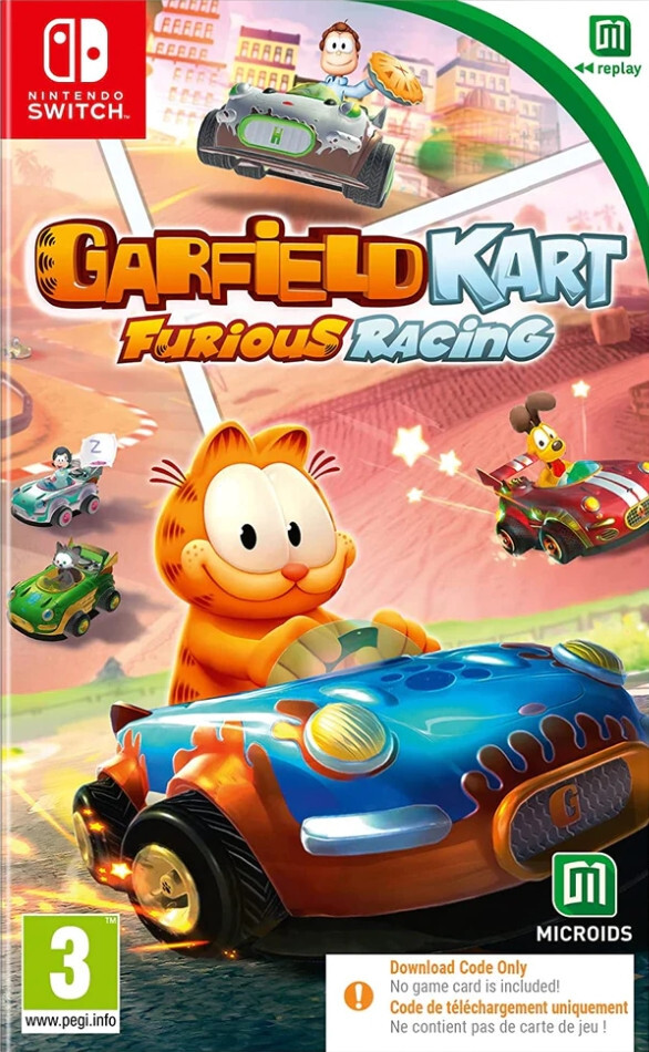 Microids Garfield Kart Furious Racing (Code in a Box) Nintendo Switch