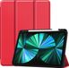 BASEY. Étui pour iPad Pro 12.9 pouces (2021) - Rouge - Étui livre - Similicuir