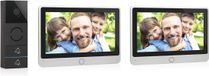 Shenzhen Haorui Industrial Technology Co., Ltd. Sonnette vidéo avec caméra - Full HD - 2x écran intérieur 7 pouces - Gris