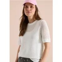 Cecil Shirt met ronde hals in ajour look