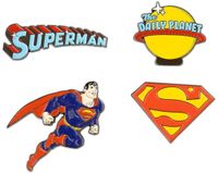 Grupo Erik DC Comics Superman - Set Of 4 Pin - Multicolours