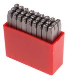 RS PRO 3 mm letter-slagstempel set 27-delig, A tot Z