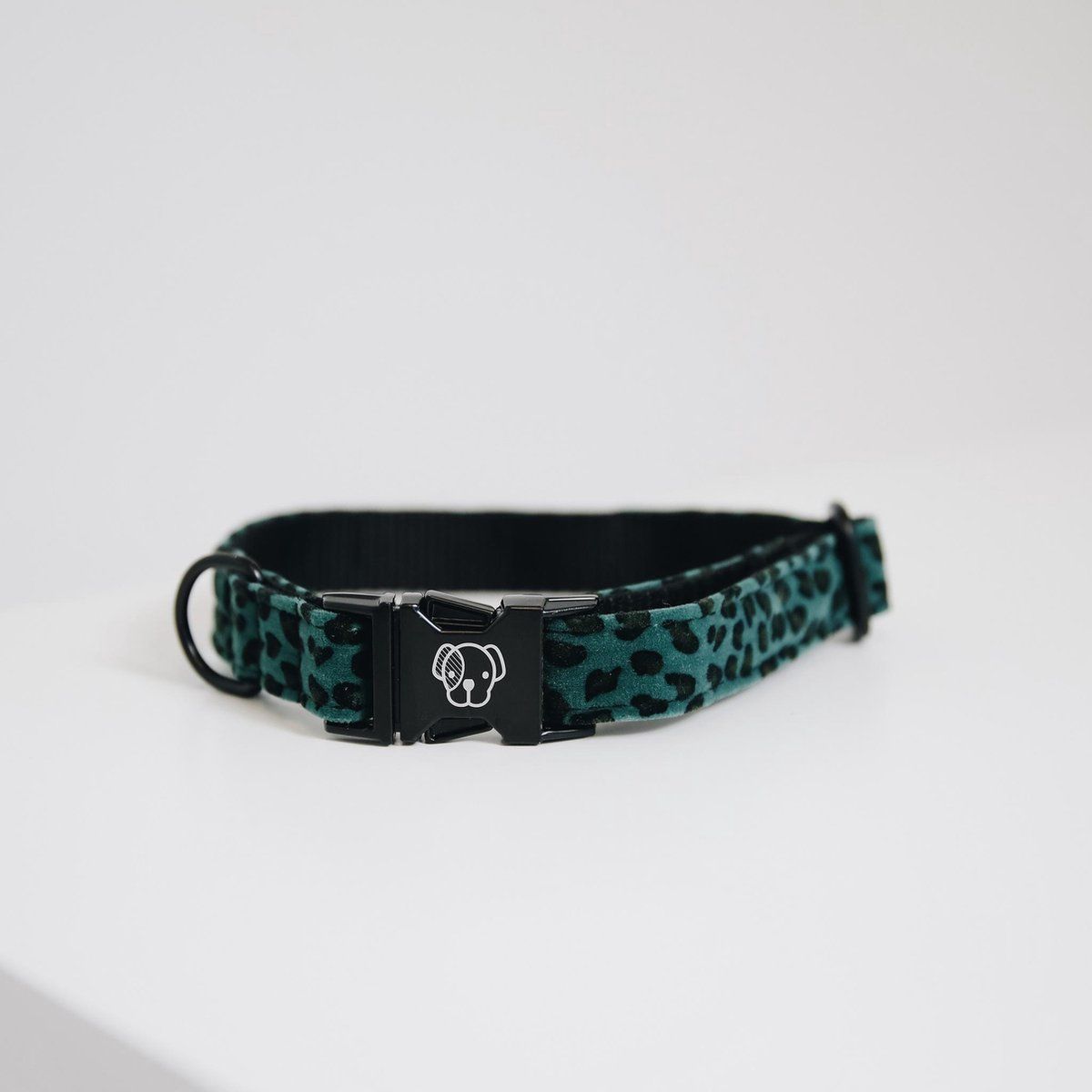 Kentucky Dogwear Hondenhalsband Luipaardprint - Donkergroen M - 36-52cm