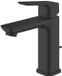 GROHE Cubeo wastafelkraan - m-size - opbouw - 1-gats - eengreeps - met trekwaste - mat zwart