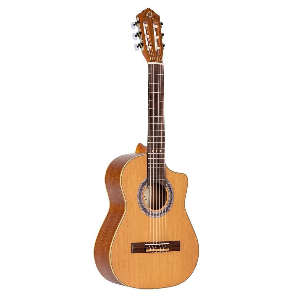 Ortega Guitars RQ39 Requinto Series Pro Guitar Natural