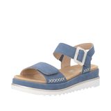 Remonte D3p53 damessandalen met enkelbandje, Blauw, 40 EU