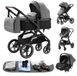 Bugaboo Landau pour bébés - V9, landau combiné 3-en-1 - Pliable - Compatible avec les sièges auto - Convient jusqu'à 20 kg - Pour bébés de 0 à 3 ans - Couleur : Gris (HX1)