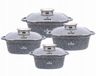 Zilner Aluminium Set de casseroles 8 pièces avec revêtement marbre - ZL-8534