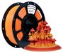 PLA+ filament, kleurverloop, mat, 1,75 mm, geel-rood, 1 kg