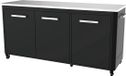 Cozze® Outdoor Kitchen - Buitenkeuken BBQ Station - Verrijdbaar - RVS Werkblad - Opklapbare Zijtafels - 180 cm