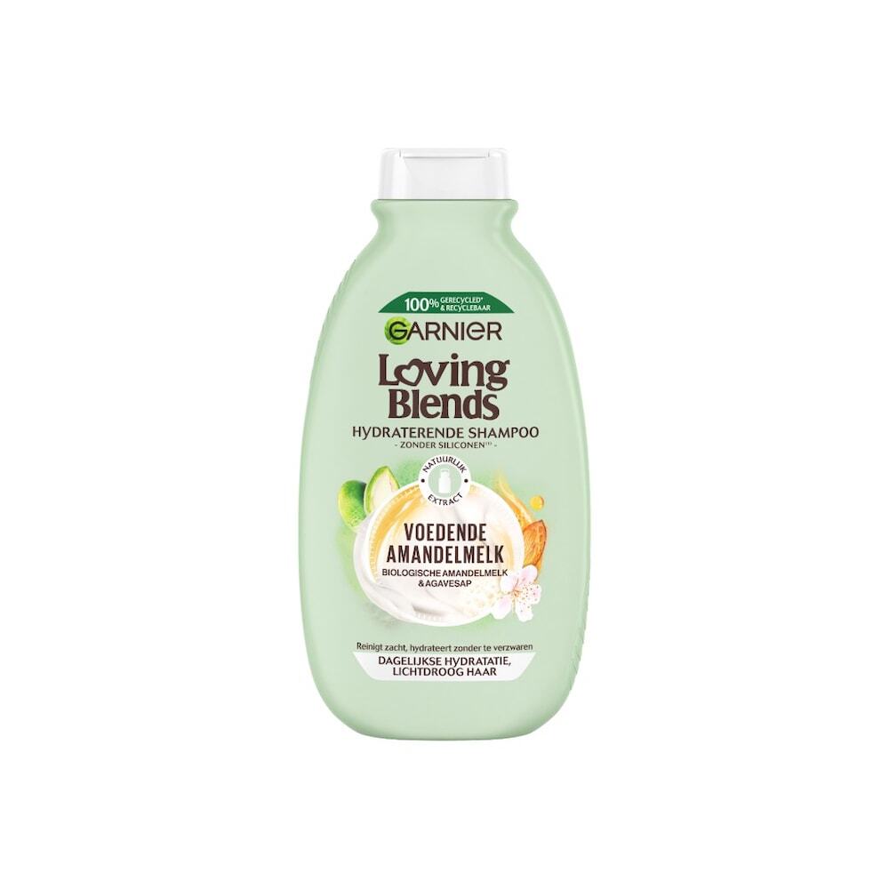 Garnier Garnier Loving Blends Voedende Amandelmelk - Dagelijkse hydratatie, Lichtdroog Haar - Shampoo 300 ml