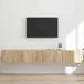 Syfax Sonoma TV Wandkast 2 stuks Bewerkt hout