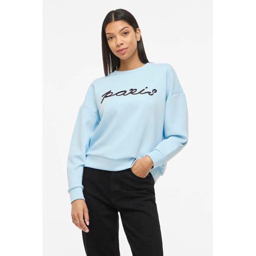 VILA sweater lichtblauw