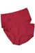 Ulla Popken - Dames - Midislips set van 2 pinstripes hoge pasvorm - Donkerrood - Maat 46+