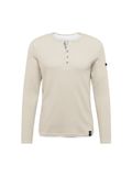 Key Largo Shirt 'SANDRO' greige / zwart