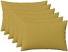 vidaXL Kussensloop Lichtgroen Katoensatijn 50 x 80 cm (6 stuks)