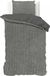 Sleeptime Teddy Rib Housse de couette - 140X200/220 + 1 x taie d'oreiller 60x70 - Gris