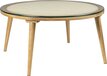 Feliz Lifestyle Haru Salontafel Rond - Glas/Hout - 70x70 cm - Naturel