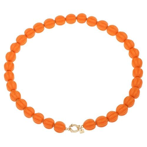 By Jam Gioielli Jam Gioielli kralenketting oranje