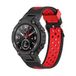 Strap-it sport bandje - zwart/rood - Geschikt voor Amazfit T-Rex (Pro)