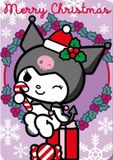 Hello Kitty Kuromi Christmas Fleece deken 100 x 140 cm