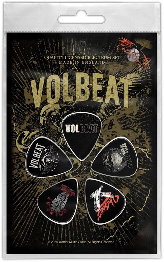 Volbeat Outlaw Gentleman Unisex Plectrumset - meerkleurig - Standard