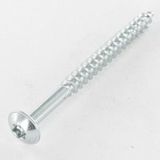 Vis Express Vis Bois Agglo Poelier Tête Ronde Large Trl 6x80 Filetée Sur 50 Torx T30 Acier Zingué 200 Heures Brouillard-50 Pièces