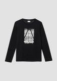 s.Oliver Jersey shirt met lange mouwen en print op de voorkant in een normale pasvorm