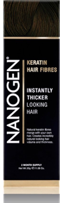 Nanogen Keratin hair fibres donker bruin 30gr