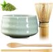 Marque non spécifiée Set de thé Matcha - Set de 4 pièces - Bambou et céramique