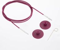 KnitPro Fixed Verwis. kabel voor 100cm naald. paars Metaal/Kunststof