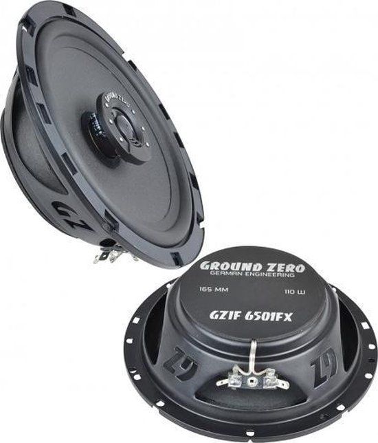 Ground Zero GZIF 6501FX - 6.5" 2-Way Coaxial Car Speaker Set - 70W RMS
