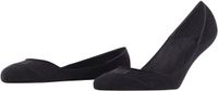 FALKE Step Medium Cut Box met siliconen op de hiel katoen footies dames zwart - maat 41-42