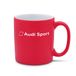 Audi collection 3292200100 mok koffiemok theekop porselein, rood