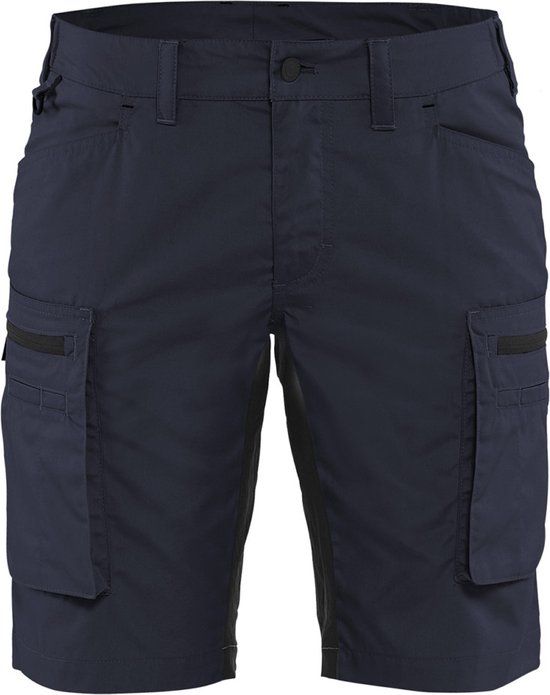 Blåkläder Dames Service Short met stretch 7149-1845 - Donker marineblauw/Zwart - C44