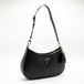Guess Noelle Kleine Schoudertas Dames Zwart Imitatieleer Ritssluiting Goudkleurig