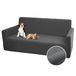 Comart Bankhoes Bright - Elastische Bankovertrek met Armleuningen - Polyester - Krasbestendig - Vuilafstotend - Machinewasbaar - Antislip - Grijs - 3-zitsbank