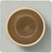 LIND DNA Sous-verre Nupo - Cuir - Gris - 10 x 10 cm