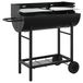 Syfax Houtskoolgrill 96,5 x 42,5 x 88,5 cm Zwart