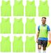 Allecto Plus - Set van 10 volwassenen voetbal trainingsvesten zonder logo - Uniseks designs - Inclusief 70 x 62 cm teamspel bibs - Ideaal voor teamtraining - Hoogte geschikt voor 170-200 cm