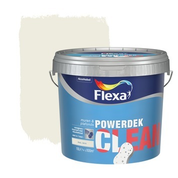 FLEXA Powerdek Clean reinigbare muurverf RAL 9010 10 liter
