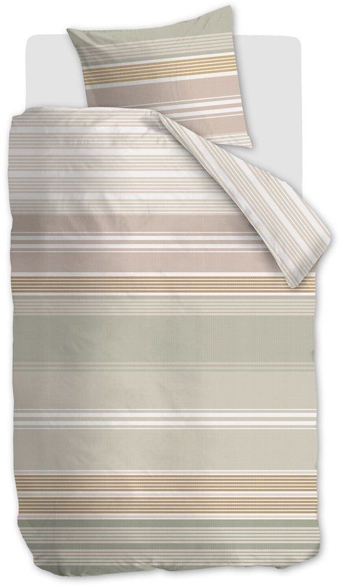 Ariadne at Home Mellow dekbedovertrek - Eenpersoons - 140 x 200/220 cm - Terra