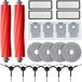 Roborock Set de 20 accessoires pour P10 et Qrevo – 2 brosses principales, 4 sacs à poussière, 4 tampons de vadrouille, 4 filtres et 6 brosses latérales