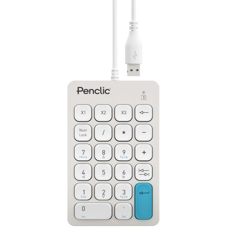 Penclic N3 numeriek toetsenbord programmeerbaar Grijs