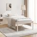 Maison Exclusive lit pour seniors, blanc, 75x190 cm, bois de pin massif